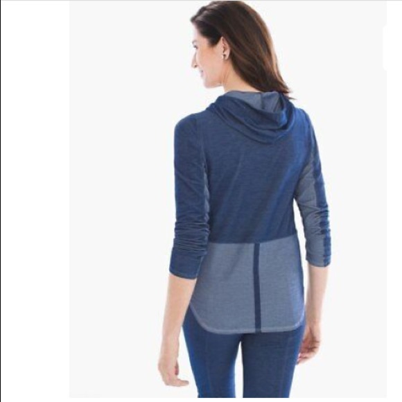 Chico’s Zenergy Cali Knit Indigo Jacket - Picture 1 of 8